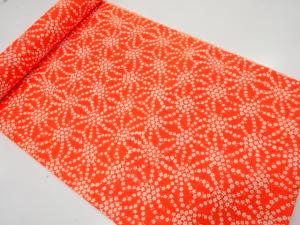 アンティーク　麻の葉に小花模様　長襦袢地反物